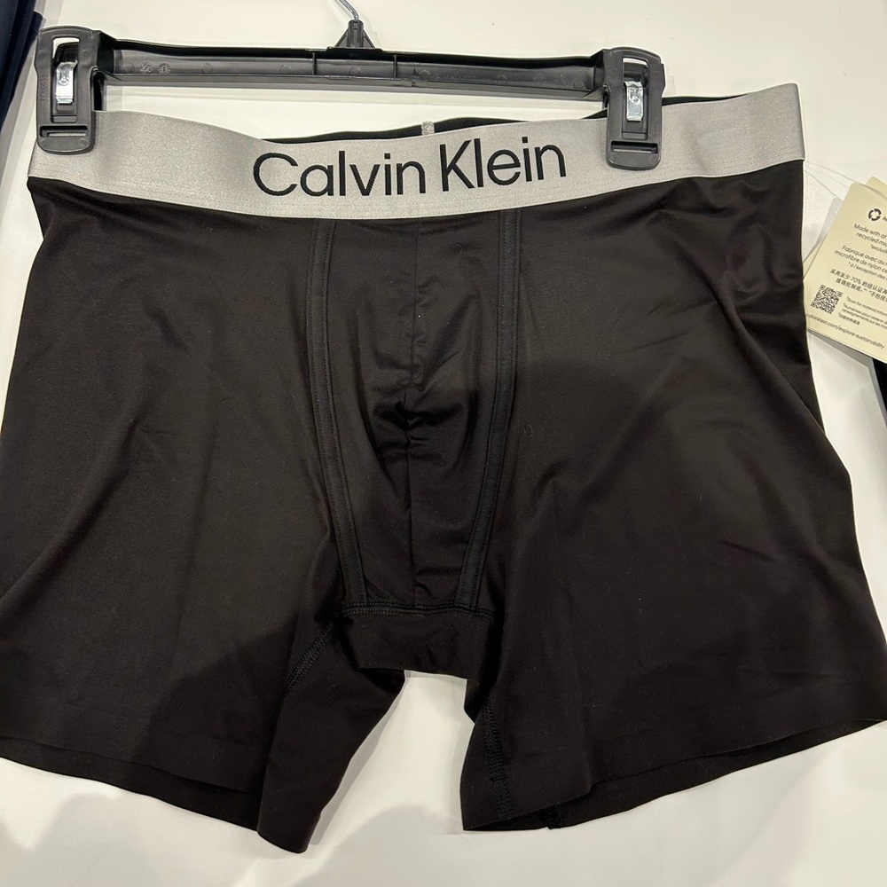 Calvin Klein Microfiber box brief micro fiber new streched  - black